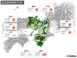 実況天気(2022年03月11日)