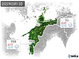 2022年03月13日の愛媛県の実況天気