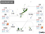 実況天気(2022年03月19日)