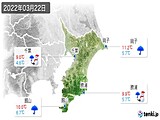 2022年03月22日の千葉県の実況天気