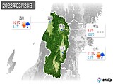 2022年03月28日の山形県の実況天気