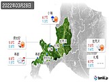 実況天気(2022年03月28日)