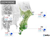 2022年03月29日の千葉県の実況天気