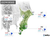 2022年03月30日の千葉県の実況天気