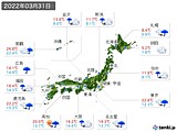 2022年03月31日の実況天気