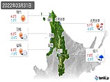 実況天気(2022年03月31日)
