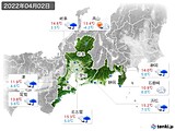 2022年04月02日の東海地方の実況天気