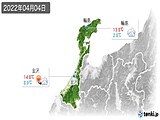 2022年04月04日の石川県の実況天気
