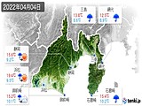 2022年04月04日の静岡県の実況天気