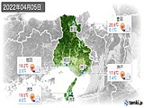 2022年04月05日の兵庫県の実況天気