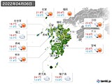 2022年04月06日の九州地方の実況天気