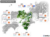 2022年04月07日の近畿地方の実況天気