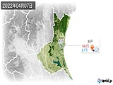 2022年04月07日の茨城県の実況天気
