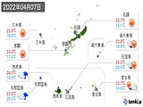 2022年04月07日の沖縄県の実況天気