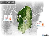 2022年04月10日の栃木県の実況天気