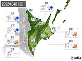 2022年04月12日の道東の実況天気