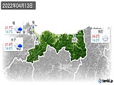 2022年04月13日の鳥取県の実況天気