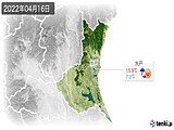 2022年04月16日の茨城県の実況天気