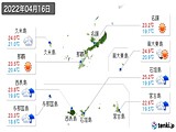 2022年04月16日の沖縄県の実況天気