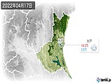 2022年04月17日の茨城県の実況天気