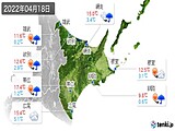 2022年04月18日の道東の実況天気