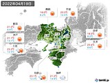 2022年04月19日の近畿地方の実況天気