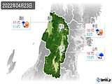 2022年04月23日の山形県の実況天気