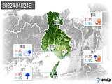 2022年04月24日の兵庫県の実況天気