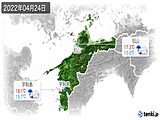 2022年04月24日の愛媛県の実況天気