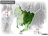 2022年04月25日の愛知県の実況天気