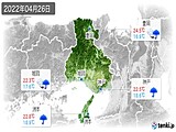 2022年04月26日の兵庫県の実況天気