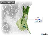 2022年04月27日の茨城県の実況天気