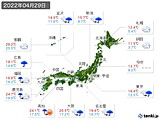 実況天気(2022年04月29日)