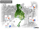 2022年04月30日の兵庫県の実況天気