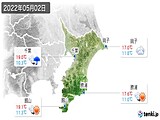 2022年05月02日の千葉県の実況天気