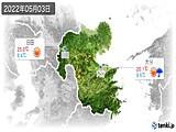 2022年05月03日の大分県の実況天気