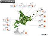 2022年05月06日の北海道地方の実況天気