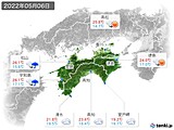 2022年05月06日の四国地方の実況天気