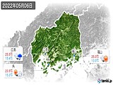 2022年05月06日の広島県の実況天気