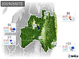 2022年05月07日の福島県の実況天気