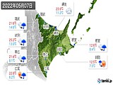 2022年05月07日の道東の実況天気