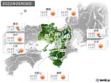 2022年05月08日の近畿地方の実況天気