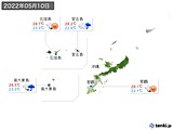 2022年05月10日の沖縄地方の実況天気