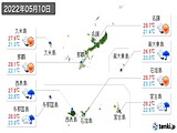 実況天気(2022年05月10日)