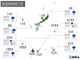 2022年05月11日の沖縄県の実況天気