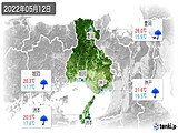 2022年05月12日の兵庫県の実況天気