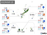 2022年05月12日の沖縄県の実況天気