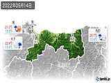 2022年05月14日の鳥取県の実況天気