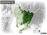 2022年05月17日の愛知県の実況天気