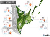 2022年05月17日の道東の実況天気